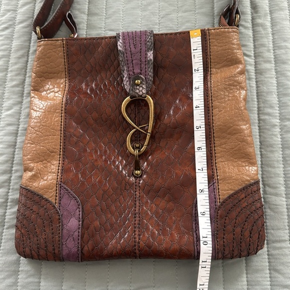 Jessica Simpson Brown and Purple crossbody Bag - Picture 9 of 9